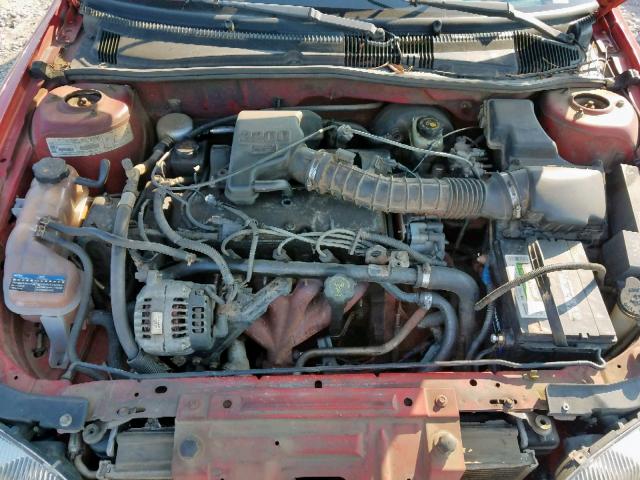 1G1JC1243W7142000 - 1998 CHEVROLET CAVALIER B RED photo 7