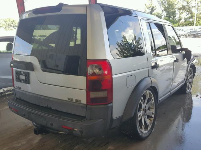 SALAD25406A375205 - 2006 LAND ROVER LR3 SE SILVER photo 4