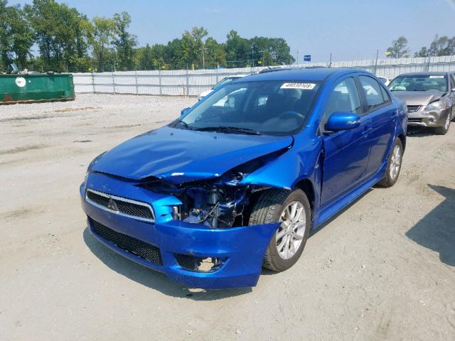 JA32U2FU6FU007473 - 2015 MITSUBISHI LANCER ES BLUE photo 2