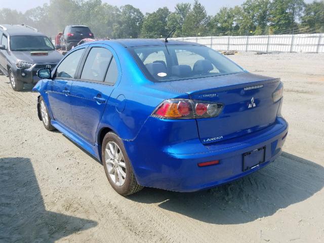 JA32U2FU6FU007473 - 2015 MITSUBISHI LANCER ES BLUE photo 3