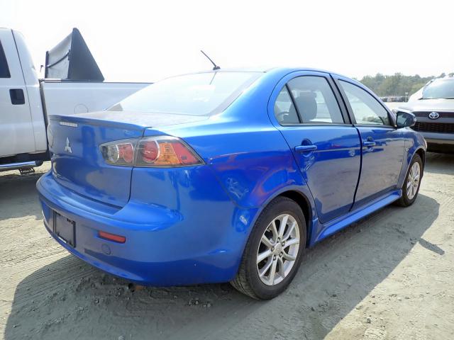 JA32U2FU6FU007473 - 2015 MITSUBISHI LANCER ES BLUE photo 4