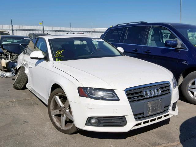 WAUMF78K19N013044 - 2009 AUDI A4 PRESTIG WHITE photo 1