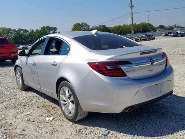 2G4GS5GX0G9102094 - 2016 BUICK REGAL PREM SILVER photo 3