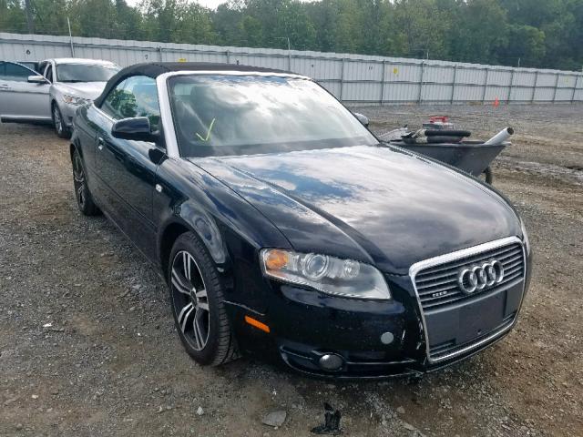 WAUDF48H07K018754 - 2007 AUDI A4 2.0T CA BLACK photo 1