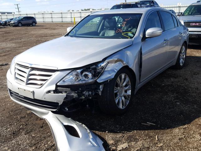 KMHGC46E59U039278 - 2009 HYUNDAI GENESIS 3. SILVER photo 2