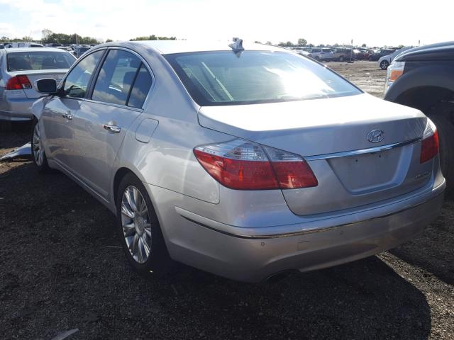 KMHGC46E59U039278 - 2009 HYUNDAI GENESIS 3. SILVER photo 3