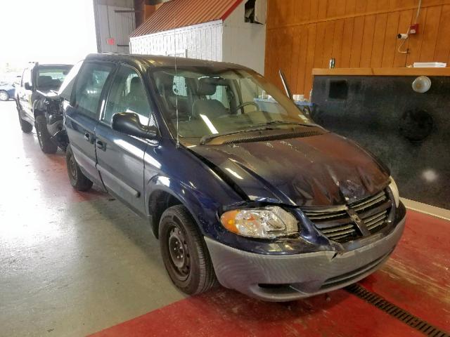 1D4GP25RX6B554014 - 2006 DODGE CARAVAN SE BLUE photo 1