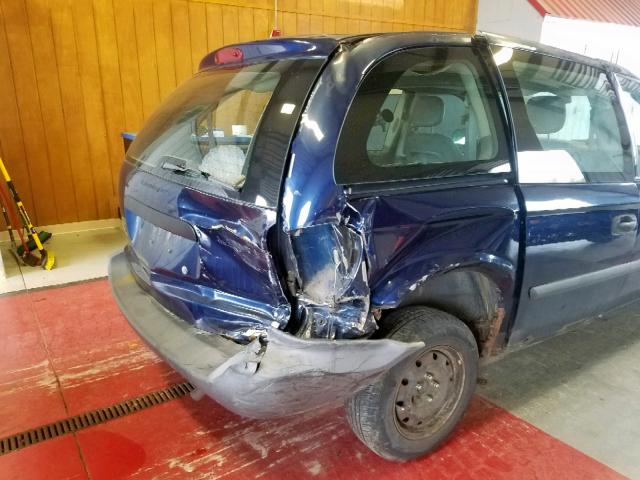 1D4GP25RX6B554014 - 2006 DODGE CARAVAN SE BLUE photo 9