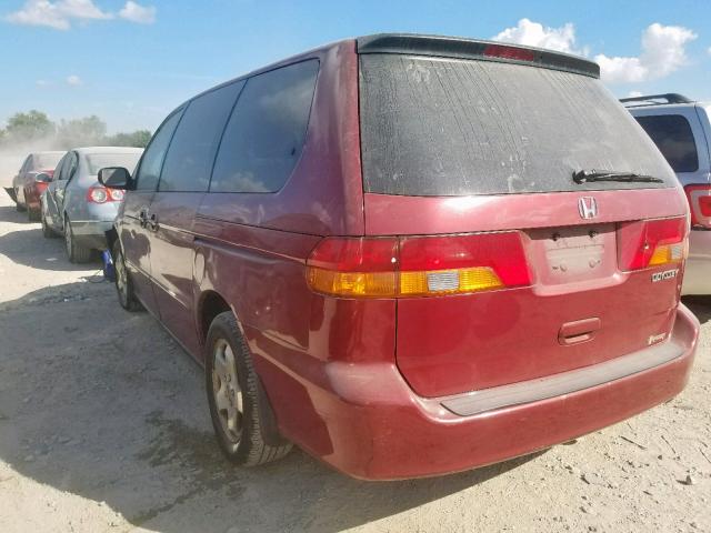 5FNRL18553B031318 - 2003 HONDA ODYSSEY LX RED photo 3