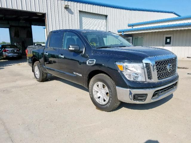 1N6AA1EK9HN519593 - 2017 NISSAN TITAN S BLACK photo 1