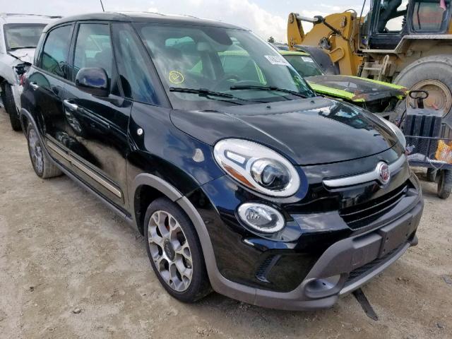 ZFBCFADH9EZ014146 - 2014 FIAT 500L TREKK BLACK photo 1