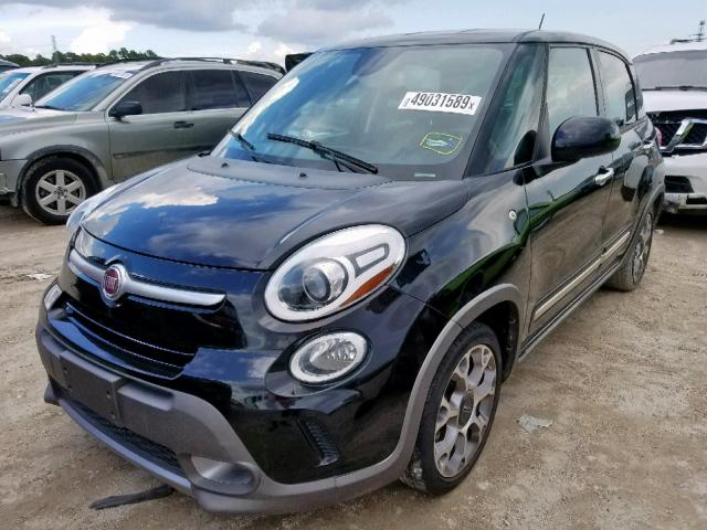 ZFBCFADH9EZ014146 - 2014 FIAT 500L TREKK BLACK photo 2