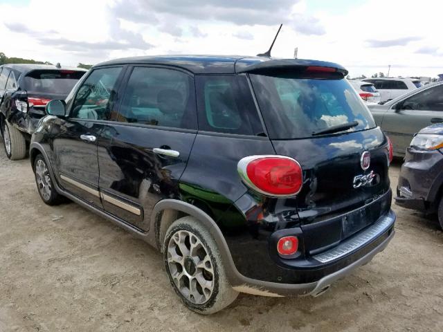 ZFBCFADH9EZ014146 - 2014 FIAT 500L TREKK BLACK photo 3