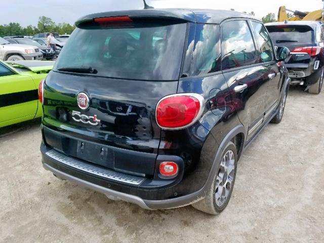 ZFBCFADH9EZ014146 - 2014 FIAT 500L TREKK BLACK photo 4