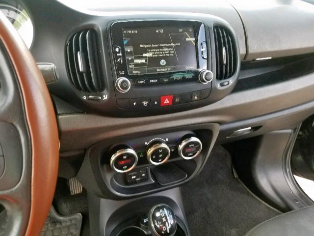 ZFBCFADH9EZ014146 - 2014 FIAT 500L TREKK BLACK photo 9