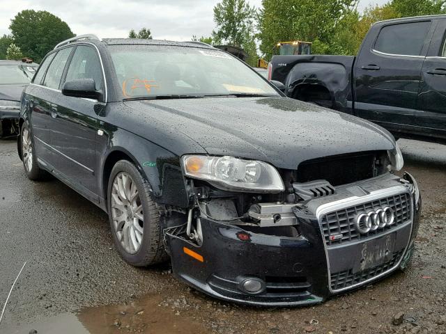 WAUKF78E28A167480 - 2008 AUDI A4 2.0T AV BLACK photo 1