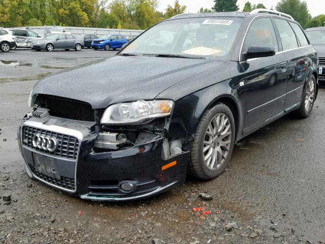 WAUKF78E28A167480 - 2008 AUDI A4 2.0T AV BLACK photo 2