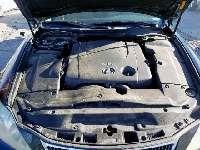 JTHCK262185026700 - 2008 LEXUS IS 250 BLACK photo 7