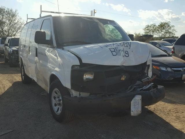 1GCSGAF45D1125015 - 2013 CHEVROLET EXPRESS G1 WHITE photo 1