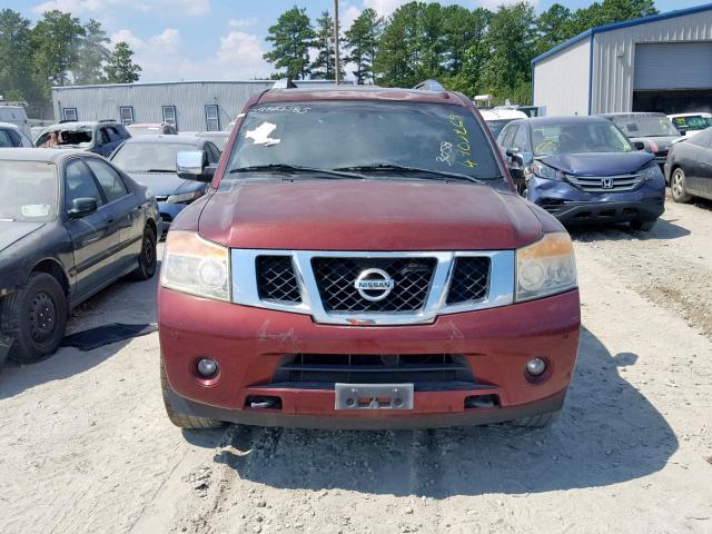 5N1BA0NF5BN603711 - 2011 NISSAN ARMADA PLA BURGUNDY photo 9