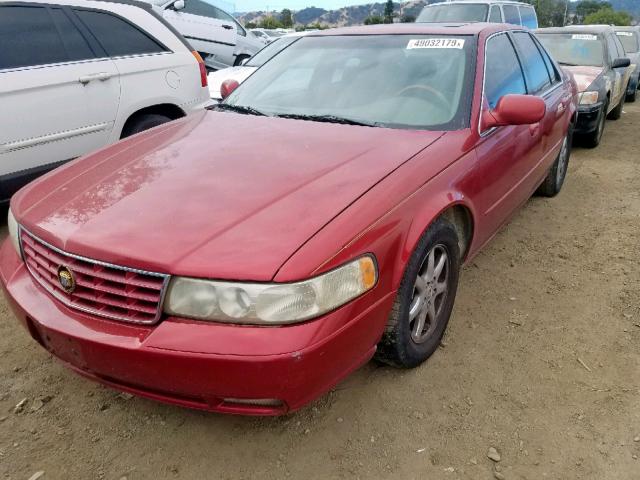 1G6KY5491YU188221 - 2000 CADILLAC SEVILLE ST RED photo 2