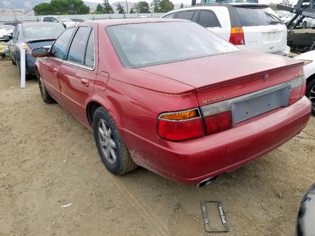 1G6KY5491YU188221 - 2000 CADILLAC SEVILLE ST RED photo 3