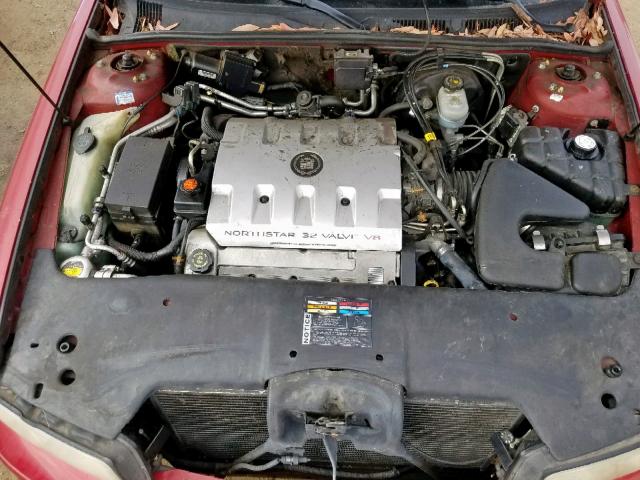 1G6KY5491YU188221 - 2000 CADILLAC SEVILLE ST RED photo 7