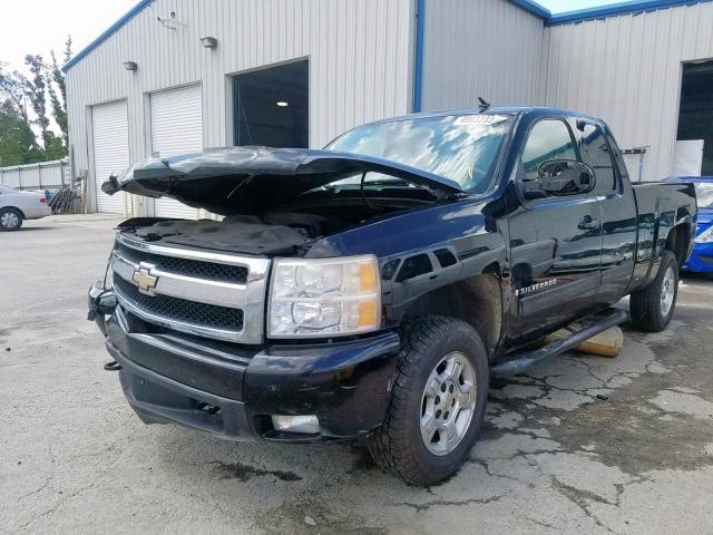 2GCEC19J171669214 - 2007 CHEVROLET SILVERADO BLACK photo 2