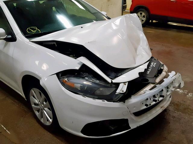 1C3CDFBB1ED693068 - 2014 DODGE DART SXT WHITE photo 9