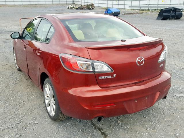 JM1BL1S63A1328676 - 2010 MAZDA 3 S BURGUNDY photo 3