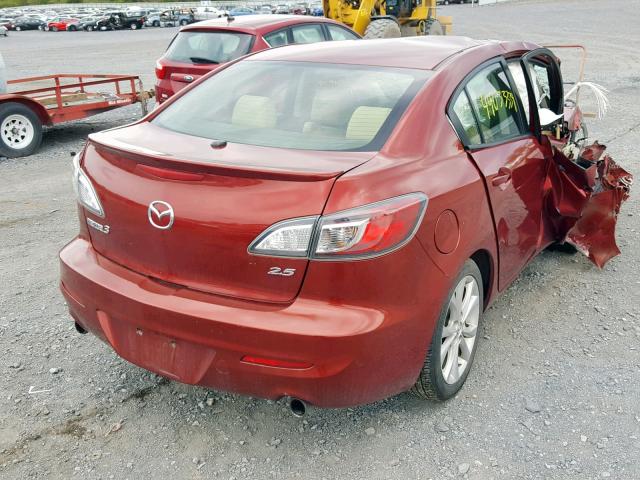 JM1BL1S63A1328676 - 2010 MAZDA 3 S BURGUNDY photo 4