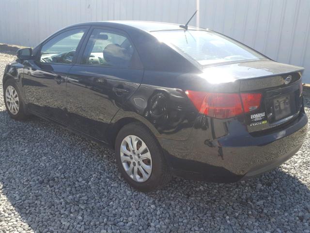 KNAFU4A27D5738048 - 2013 KIA FORTE EX BLACK photo 3