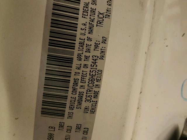 3C6TRVCG6HE515443 - 2017 RAM PROMASTER 白色 照片 10