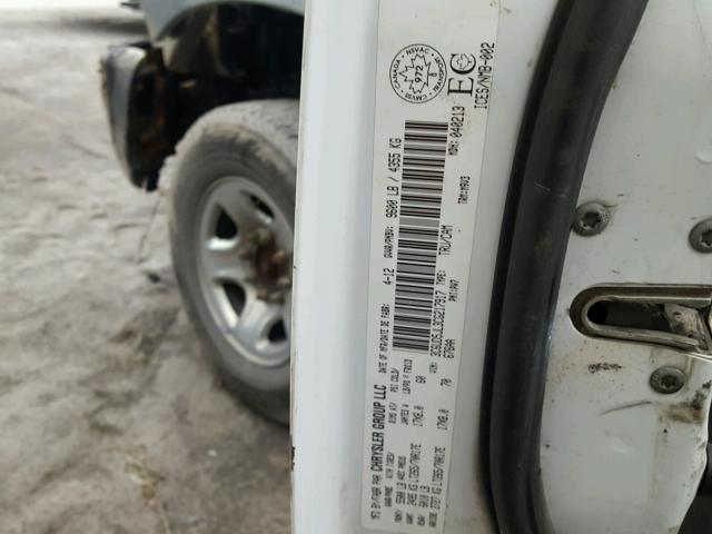 3C6UD5JL3CG217917 - 2012 DODGE RAM 2500 S WHITE photo 10