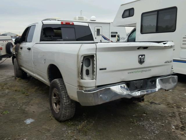 3C6UD5JL3CG217917 - 2012 DODGE RAM 2500 S WHITE photo 3