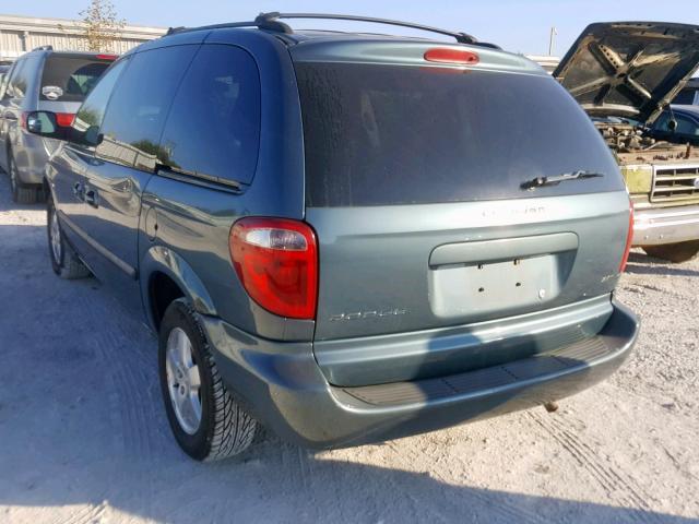 1D4GP45R36B591191 - 2006 DODGE CARAVAN SX BLUE photo 3