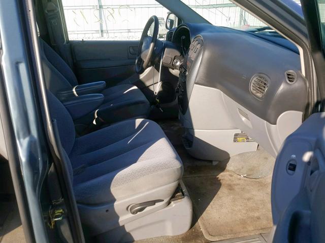 1D4GP45R36B591191 - 2006 DODGE CARAVAN SX BLUE photo 5