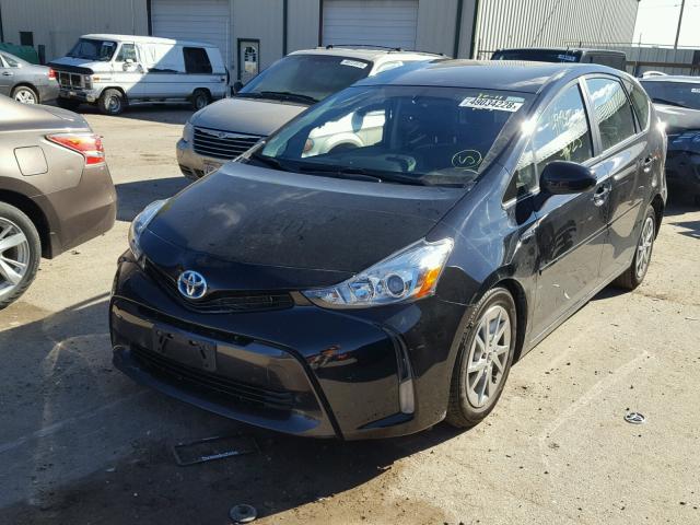 JTDZN3EU0FJ017647 - 2015 TOYOTA PRIUS V BLACK photo 2