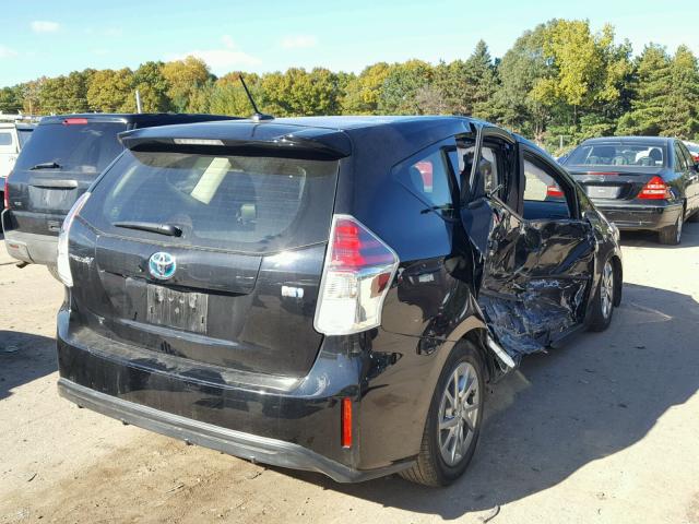 JTDZN3EU0FJ017647 - 2015 TOYOTA PRIUS V BLACK photo 4