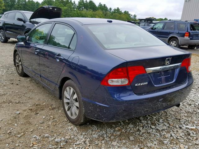 2HGFA1F92BH515410 - 2011 HONDA CIVIC EXL 蓝色 照片 3