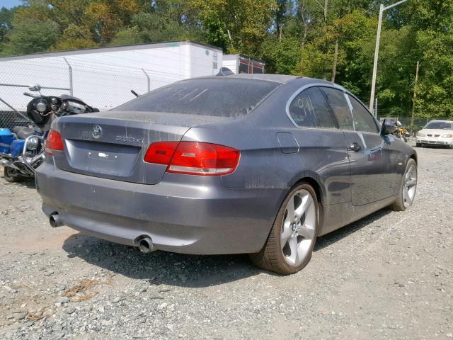 WBAWC73558E065360 - 2008 BMW 335 XI GRAY photo 4