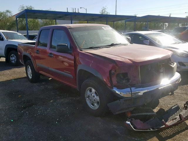 1GCDT136X48151224 - 2004 CHEVROLET COLORADO RED photo 1