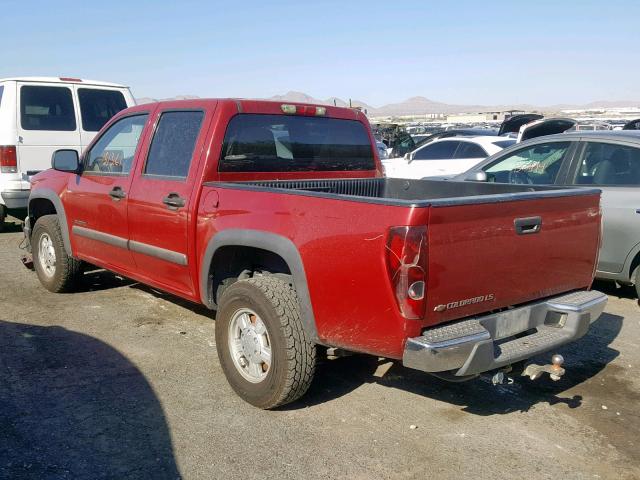 1GCDT136X48151224 - 2004 CHEVROLET COLORADO RED photo 3