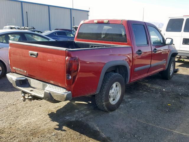 1GCDT136X48151224 - 2004 CHEVROLET COLORADO RED photo 4