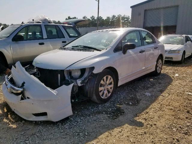 2HGFA1F35AH581749 - 2010 HONDA CIVIC VP WHITE photo 2