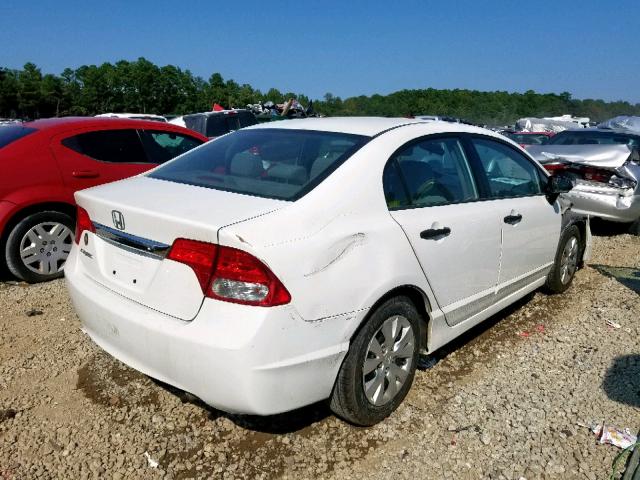 2HGFA1F35AH581749 - 2010 HONDA CIVIC VP WHITE photo 4