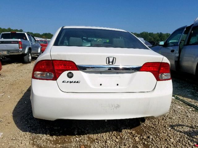 2HGFA1F35AH581749 - 2010 HONDA CIVIC VP WHITE photo 9