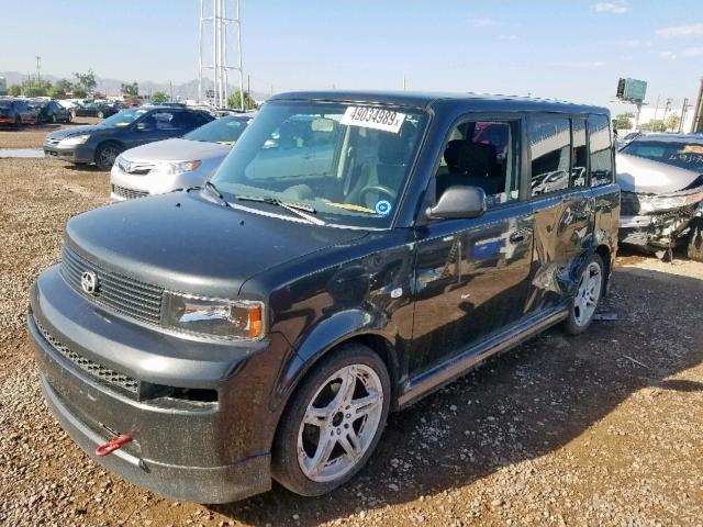 JTLKT324164123166 - 2006 TOYOTA SCION XB შავი ფოტო 2