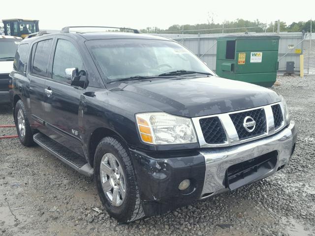 5N1BA08A77N714039 - 2007 NISSAN ARMADA SE BLACK photo 1