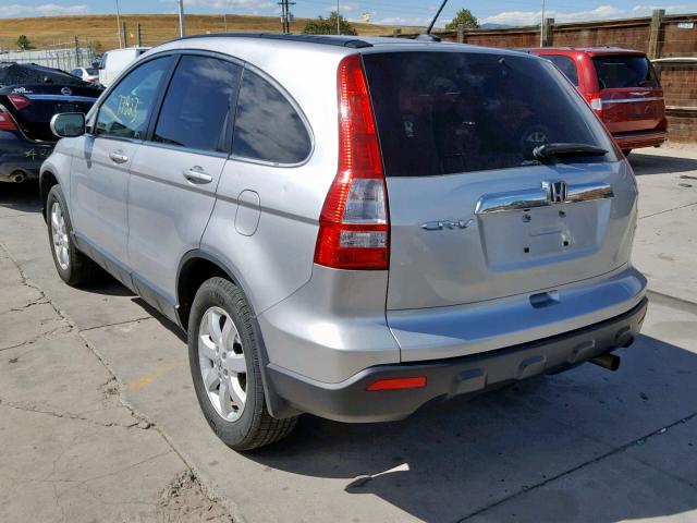 JHLRE487X9C021437 - 2009 HONDA CR-V EXL SILVER photo 3